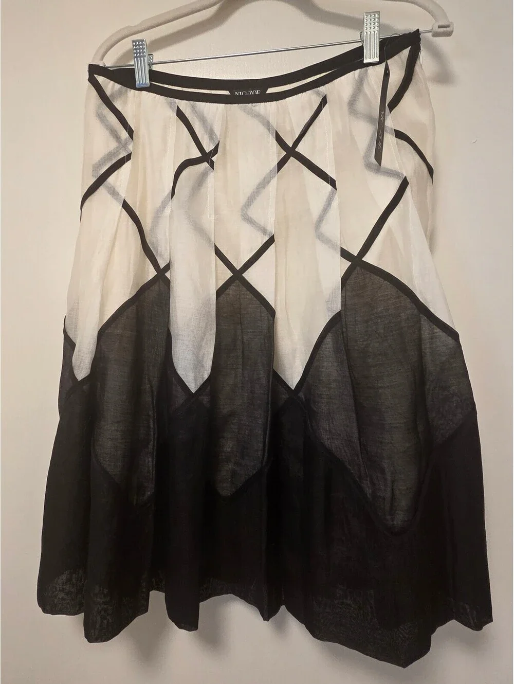NWT Black & White Midi Skirt